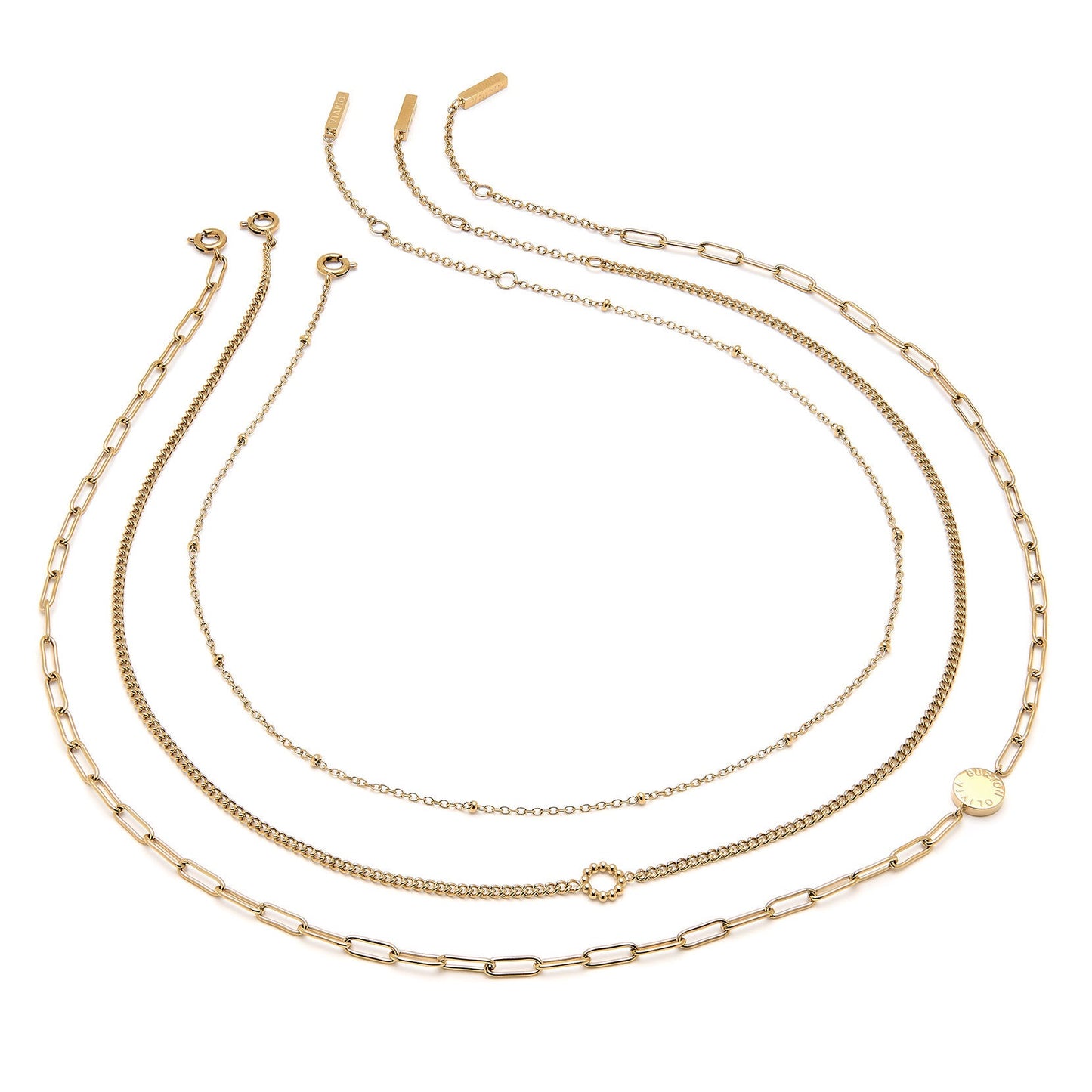 Olivia Burton Illusion Gold Stacking Necklace Set 24100074