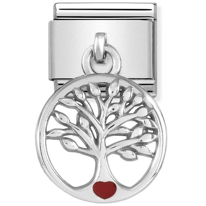 Nomination Charm CHARMS silver Enamel Tree life