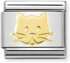 NOMINATION Gold Cat Snout charm 030162-53