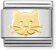 Nomination Gold Cat Snout charm 030162-53