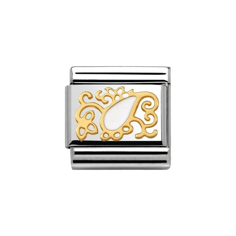 NOMINATION Classic White Flower Drop Charm 030281/28