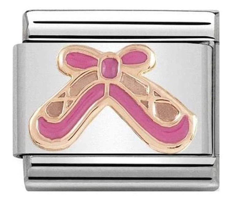 NOMINATION Ballet Shoes Pink Enamel Charm 430203-02