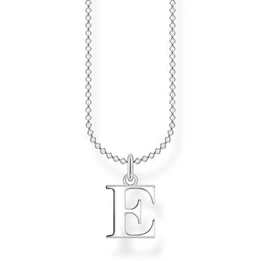 Thomas Sabo Silver Letter E Necklace KE2014-001-21-L45v