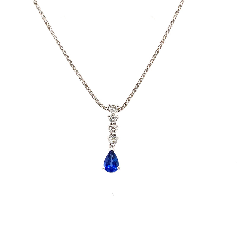 18ct Sapphire & Diamond Necklace