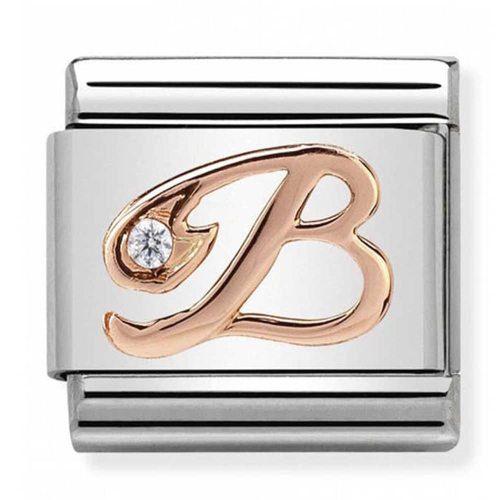 NOMINATION CZ Letter B Charm 430310-02