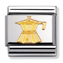 NOMINATION Composable Gold Coffee Pot Link ~ 030109/06