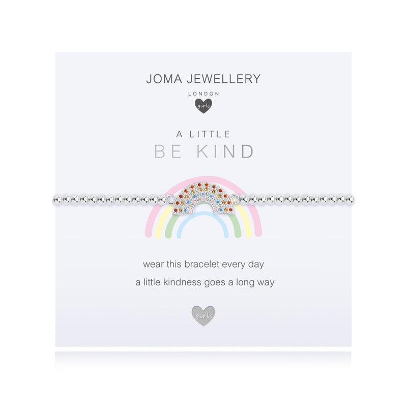 JOMA JEWELLERY Childrens A Little Be Kind Silver 15.5cm Stretch Bracelet C504