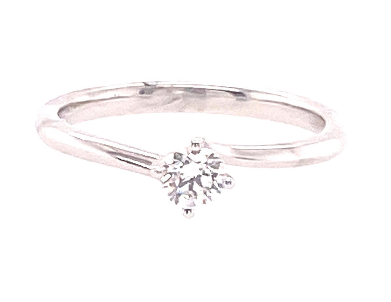 18ct White Gold Solitaire Diamond Ring 0.25ct -3122/27