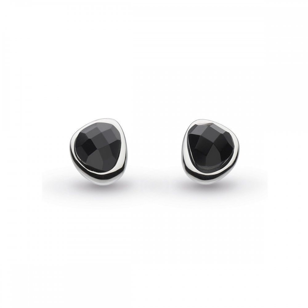 Kit Heath Coast Pebble Black Agate Mini Stud Earrings 3184BA027