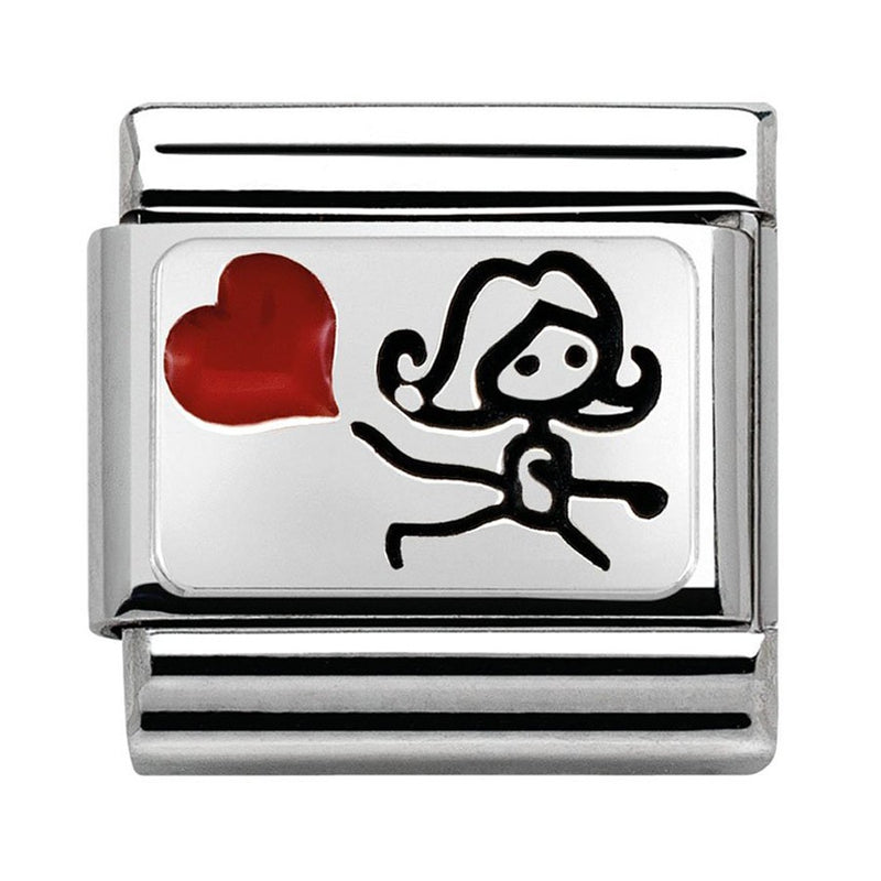 Nomination Enamel She A Heart Balloon Charm 330208-08