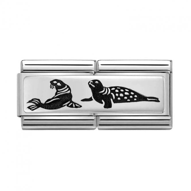 NOMINATION Double Engraved Charm Seals 330711-07
