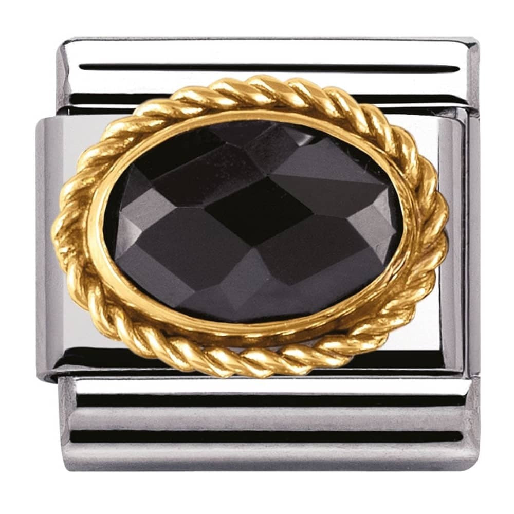 NOMINATION Black Faceted CZ Charm 030602-011