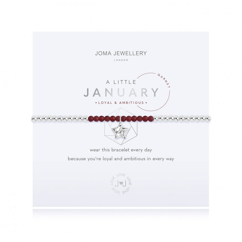 Joma Jewellery A Little Birthstone January Garnet 3460