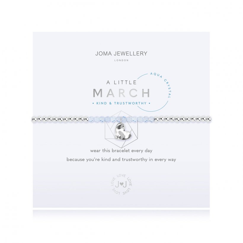 Joma Jewellery A Little Birthstone March Aqua 3462