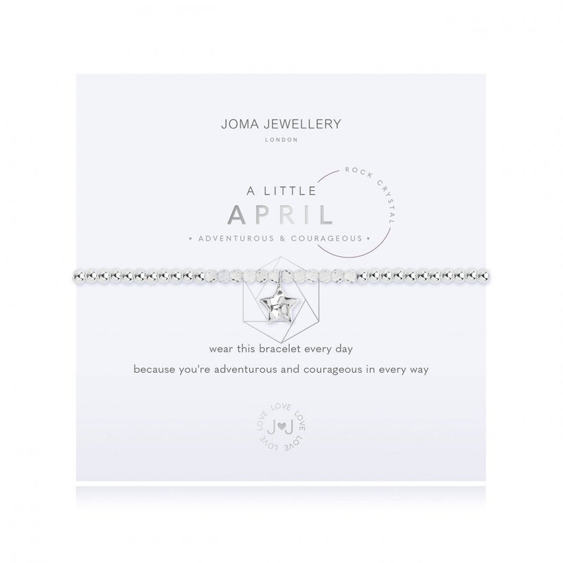 Joma Jewellery A Little Birthstone April Rock Crystal 3463