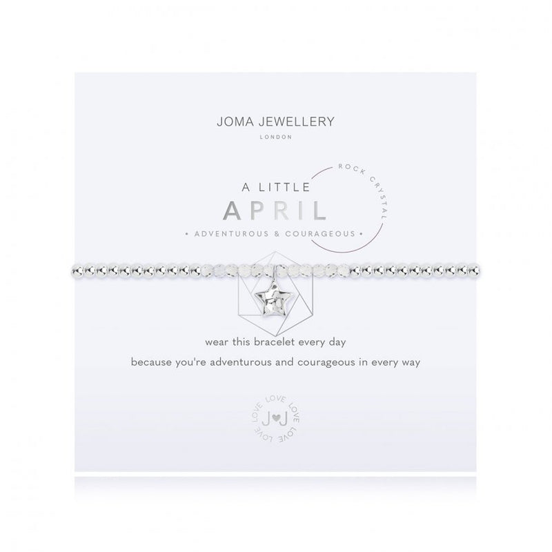Joma Jewellery A Little Birthstone April Rock Crystal 3463