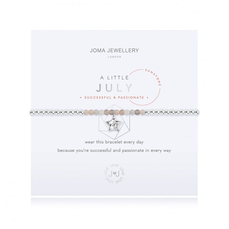 Joma Jewellery A Little Birthtstone July Sunstone 3466