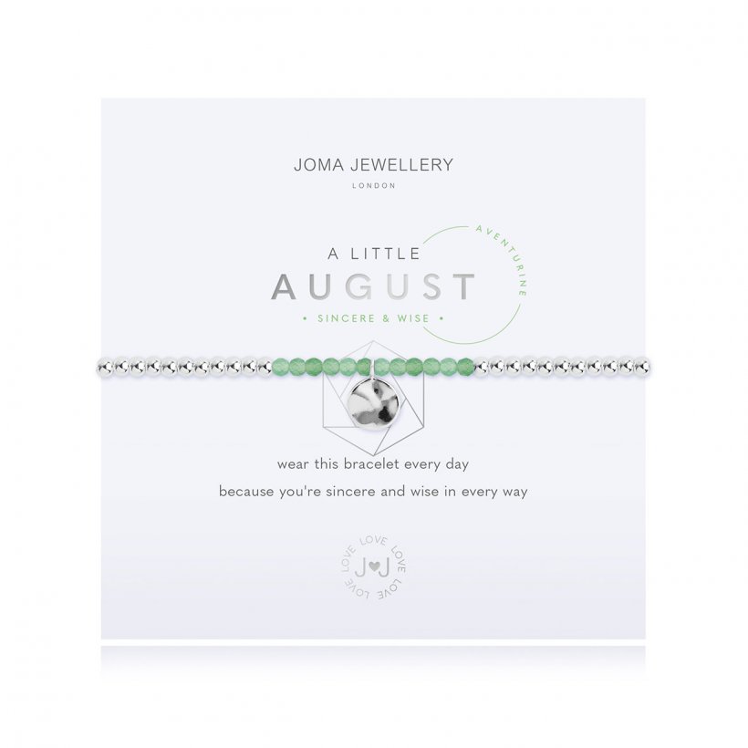 Joma Jewellery A Little Birthstone August Aventurine 3467