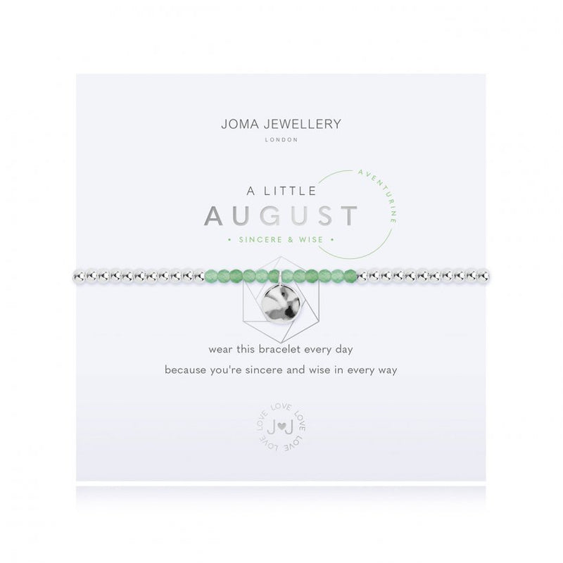 Joma Jewellery A Little Birthstone August Aventurine 3467