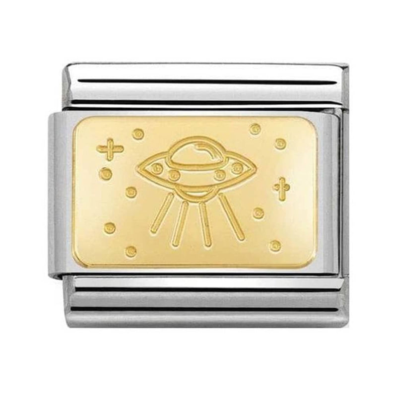 Nomination Gold UFO Charm 030153-20