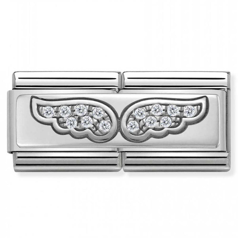 Nomination Double Angel Wings Charm 330732-01