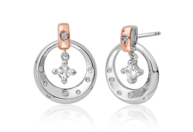 Clogau Stars of the Llyn Peninsula White Topaz Drop Earrings 3SAYN0262