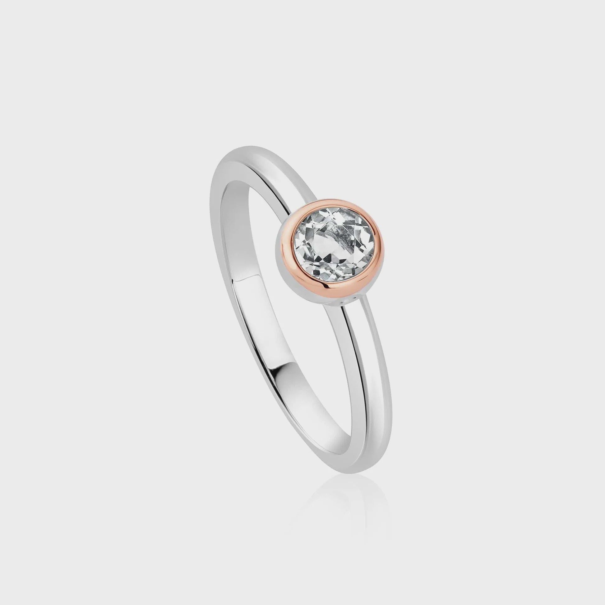 Clogau Celebration Silver Single Stone Ring 3SCLC0654