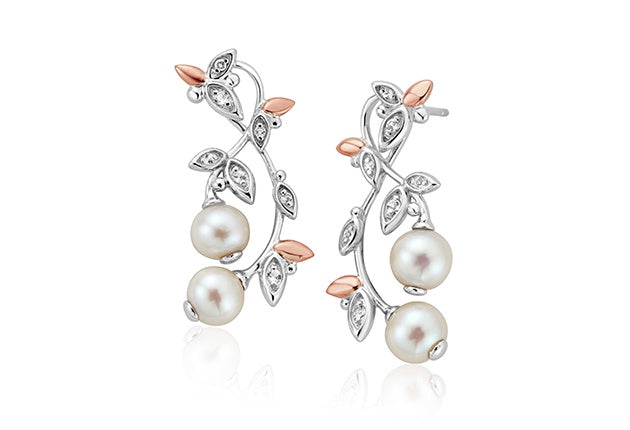 Clogau Lily of the Valley Pearl Drop Earrings 3SLYV0293