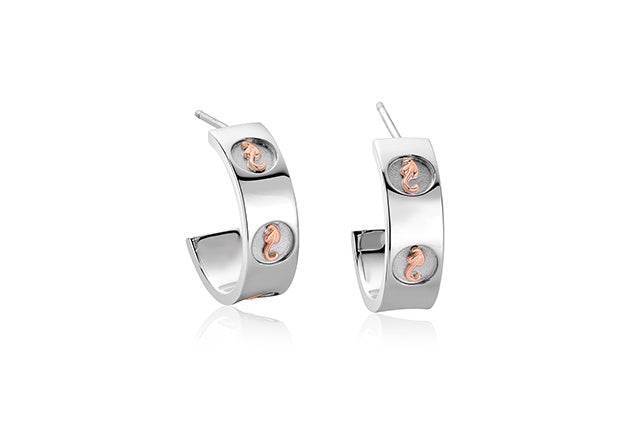 Clogau Tree of Life Insignia Hoops Silver 3STOL0180