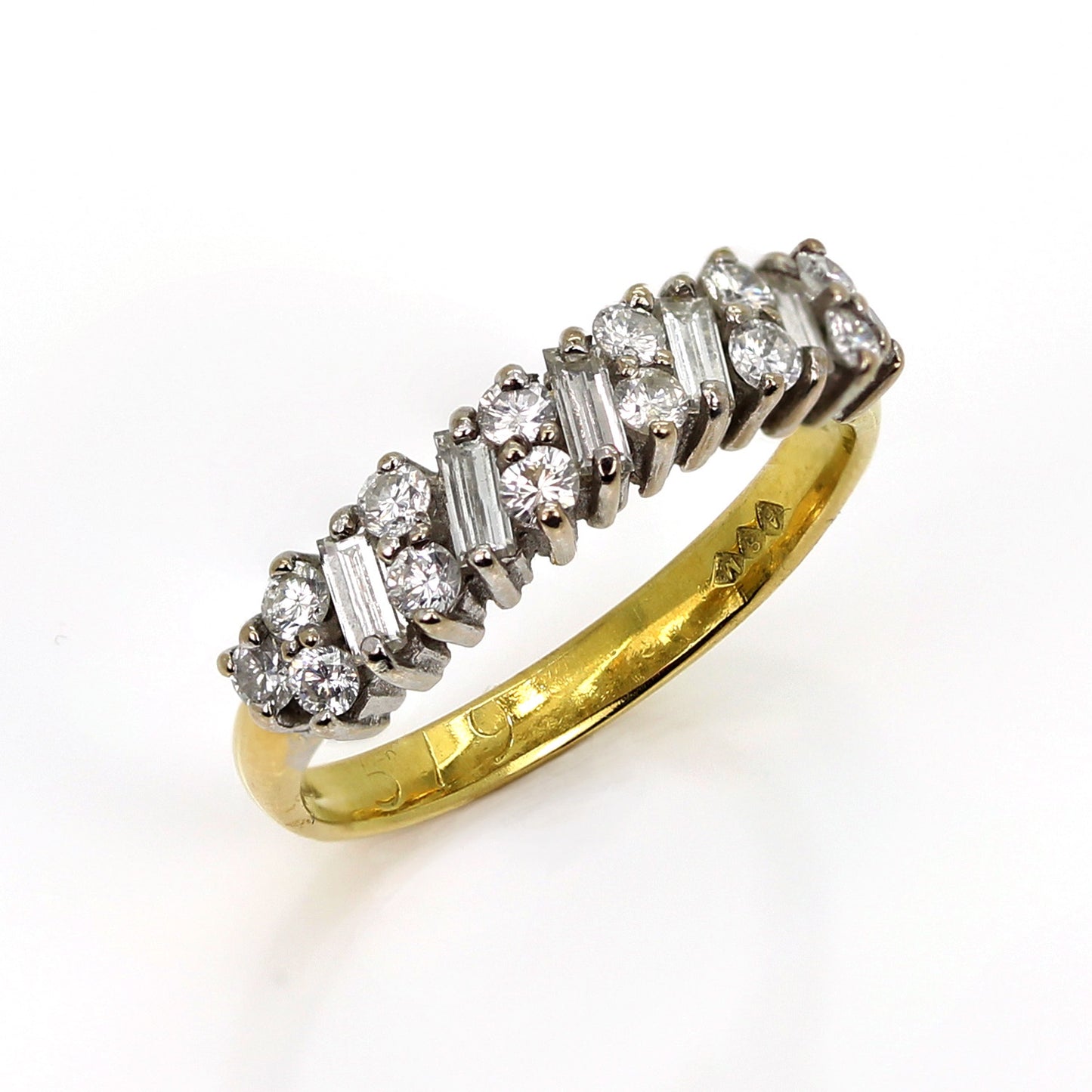 18ct Gold Diamond Half Eternity Ring ASM519
