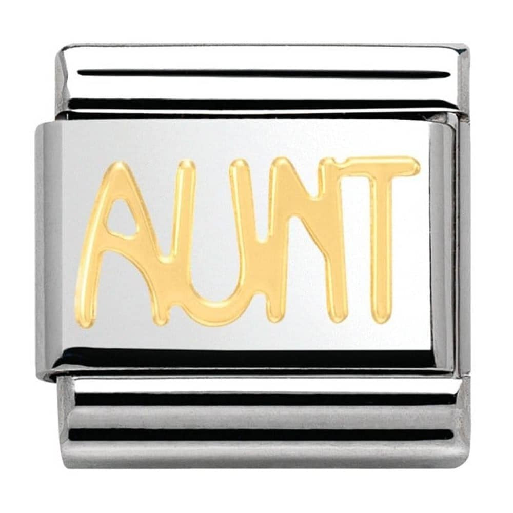 NOMINATION Gold Aunt Charm 030107-16