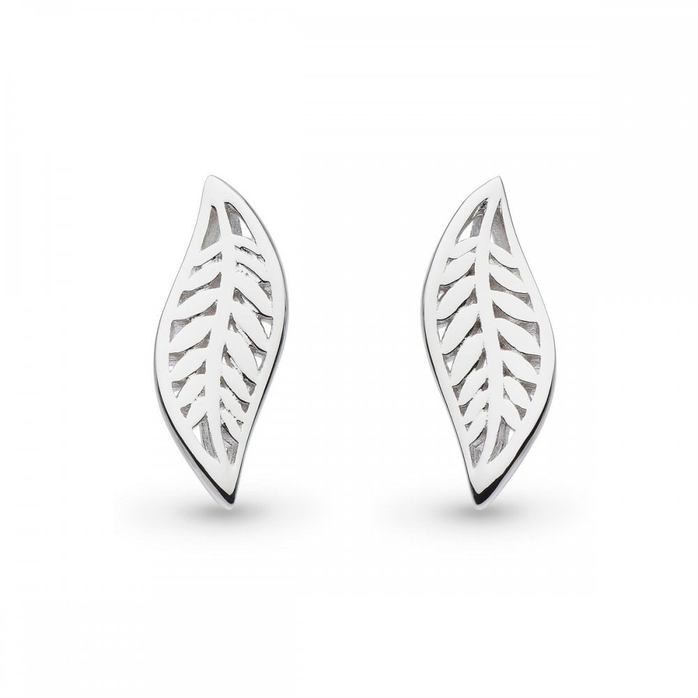 Kit Heath Blossom Eden Small Leaf Stud Earrings 40245HP027