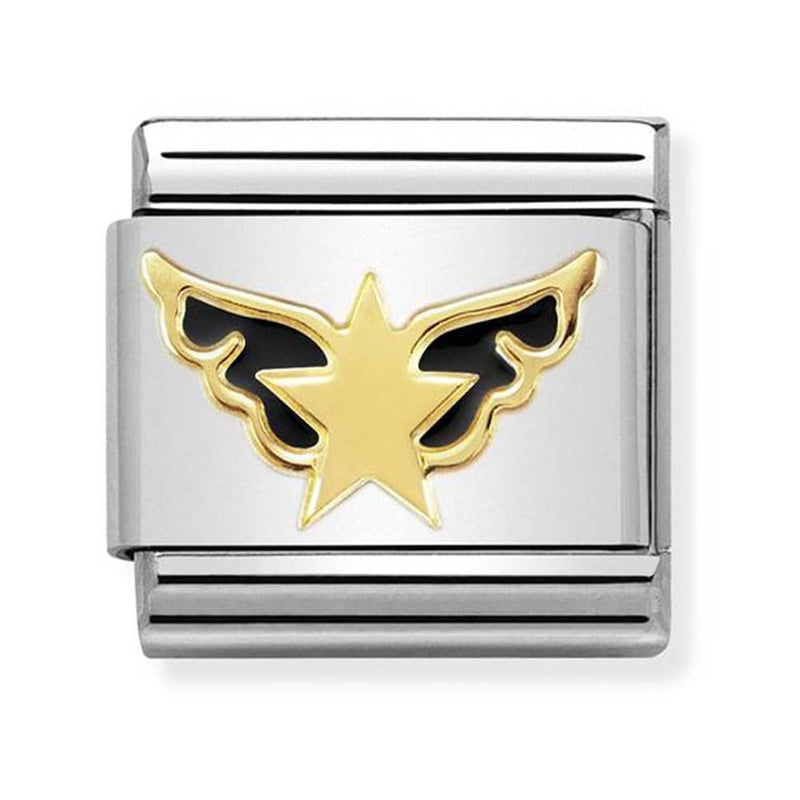 Nomination Gold Star Angel Charm 030272-34