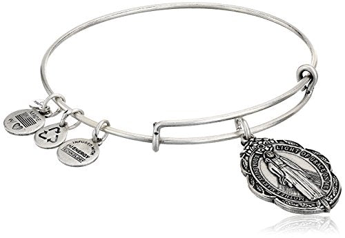 ALEX AND ANI MOTHER MARY SILVER BANGLE A14EB21RS