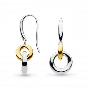 Kit Heath Bevel Cirque Link Gold Drop Earrings 6188GRP