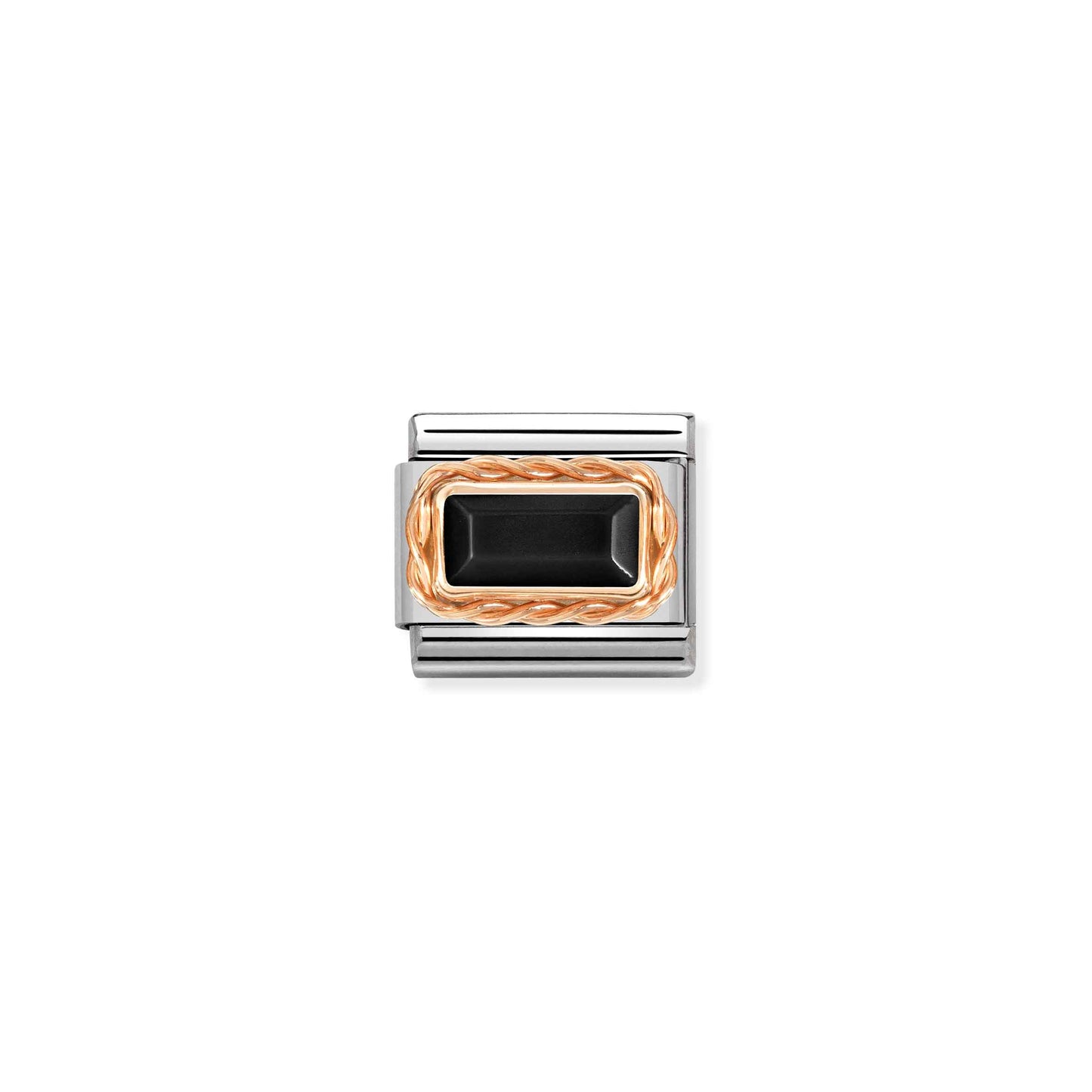 NOMINATION RG Baguette Stone Black Agate 430512-02