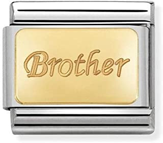Nomination Gold Brother Charm 030121-35