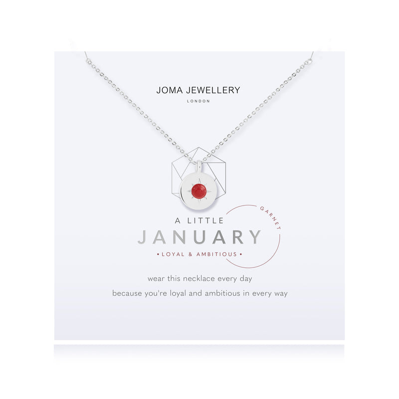 Joma January Garnet Birthstone Necklace 4654