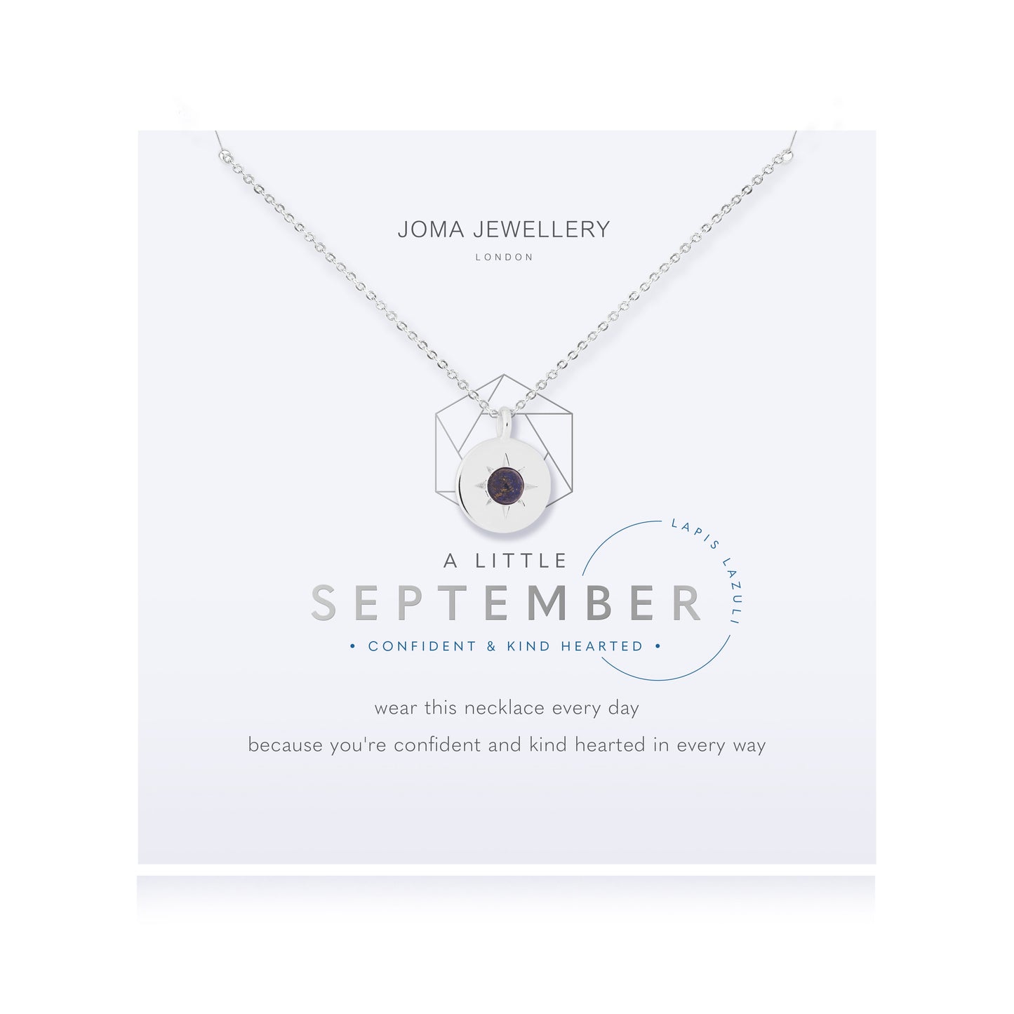 Joma September Lapis Luzuli Birthstone Necklace 4662
