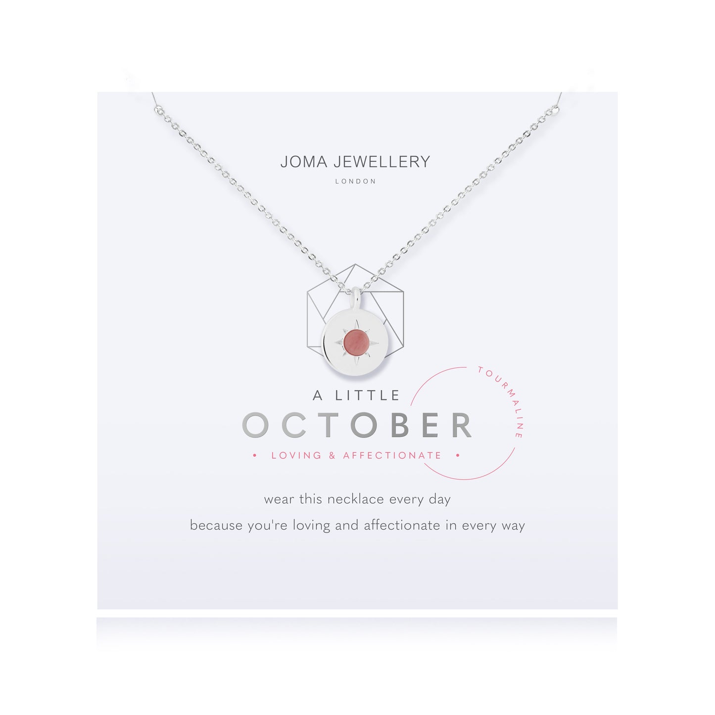 Joma October Tourmaline Birthstone Necklace 4663