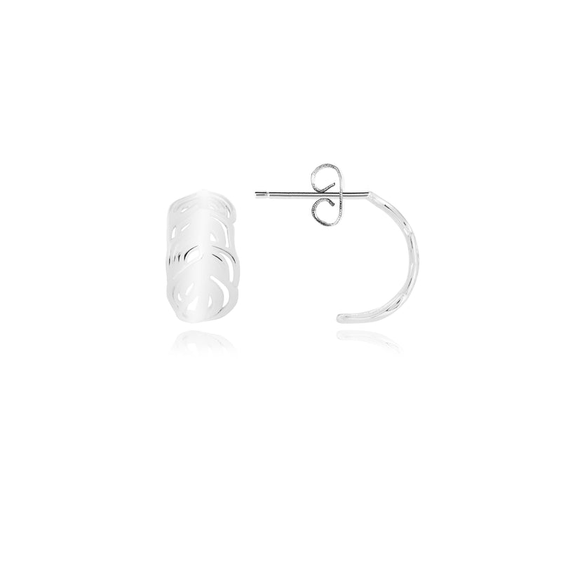 Joma Feather Huggie Hoop Earrings 4796