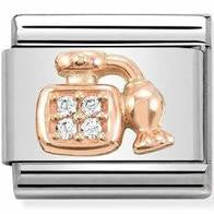 NOMINATION rose Gold CZ Perfume charm 430302-30