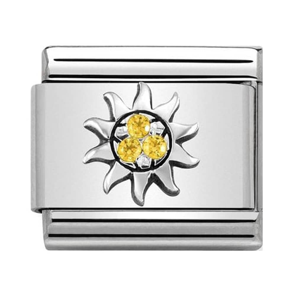 NOMINATION Yellow Sun CZ Charm 330304-29