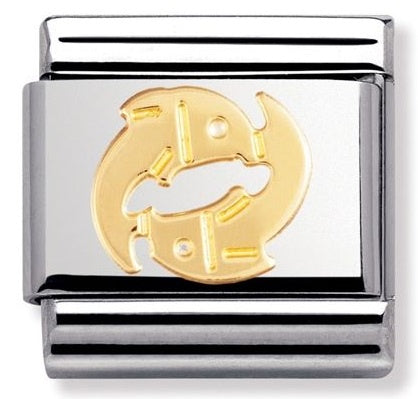 NOMINATION Gold Pisces Charm 030104-12