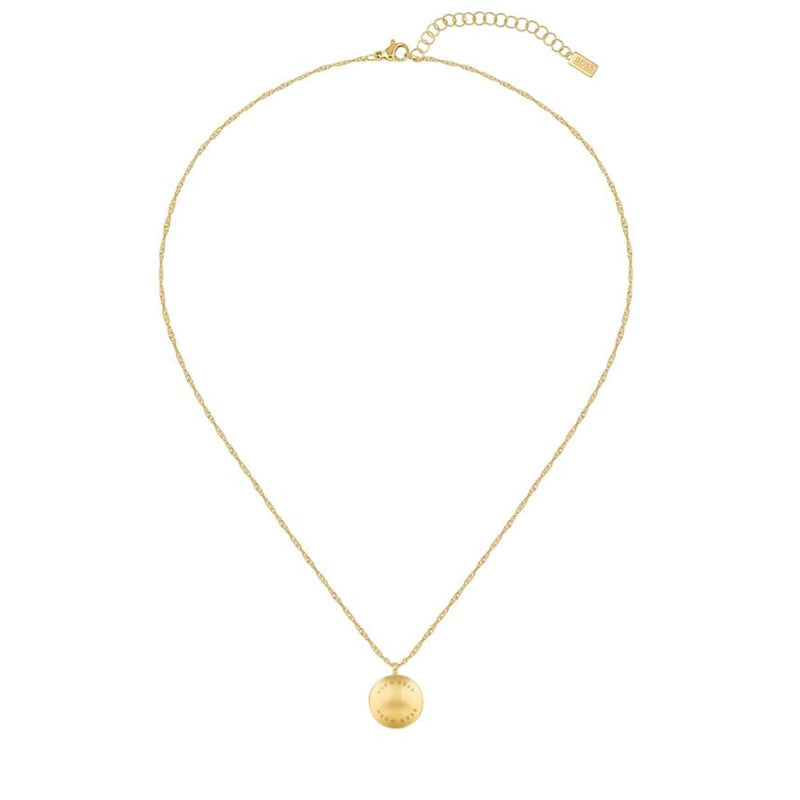 Hugo Boss Gold Tone Medallion Pendant 1580157