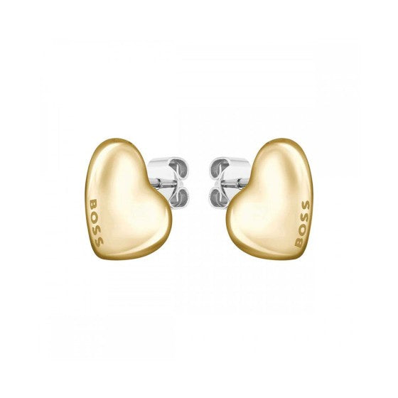 BOSS Ladies Honey Gold Tone Earrings 1580564