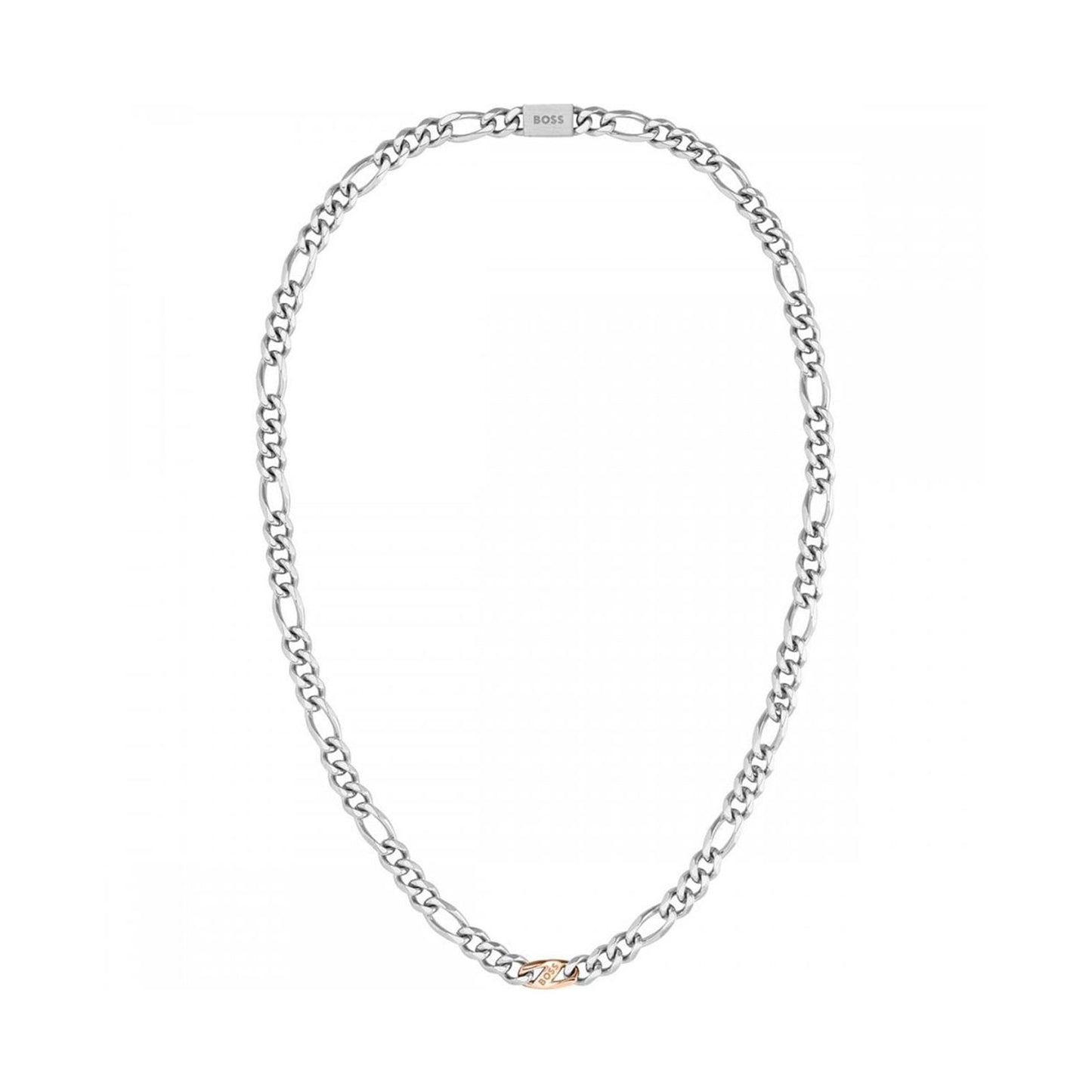 BOSS Gents Rian Two Tone Link Chain 1580586