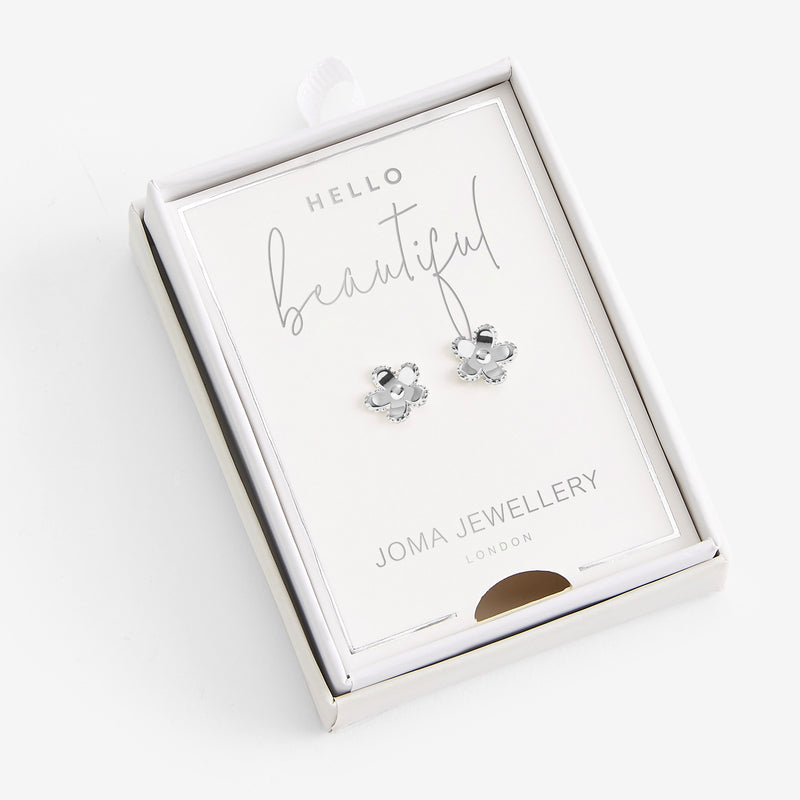 Joma Treasure the Little Things Hello Beautiful Silver Earrings 5010