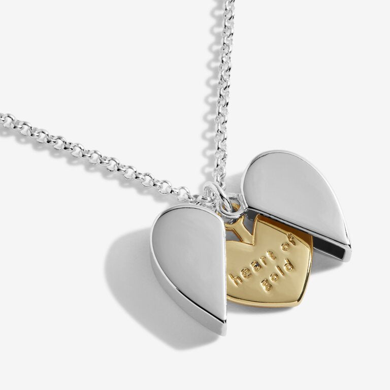 Joma Secret Sentiment Lockets Heart of Gold Necklace 5153