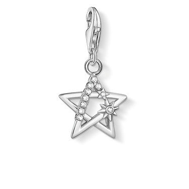 Thomas Sabo Silver Star CZ Pendant Charm 1850-051-14